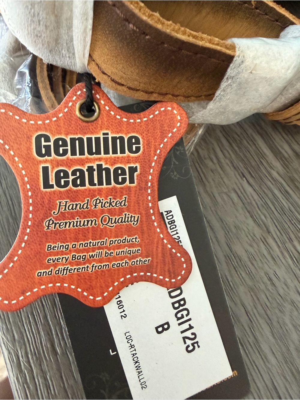 American Darling CC Brown Faux Fur & Leather Bucket Tote Bag - Picture 9 of 9